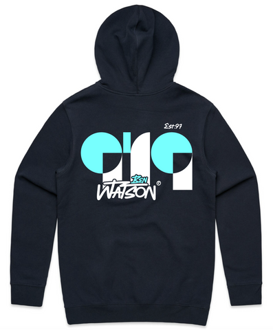 ABSTRACT HOODIE NAVY
