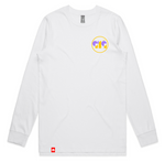 ABSTRACT LONG SLEEVE WHITE