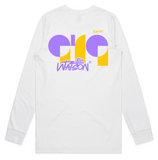 ABSTRACT LONG SLEEVE WHITE